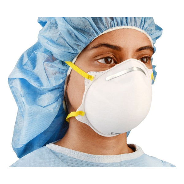 Cardinal Health Flat Fold N95 Respirator and Surgical Mask, Small 50 Box