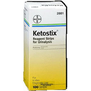 AMES Ketostix Reagent Test Strip (100 count) 100 Box