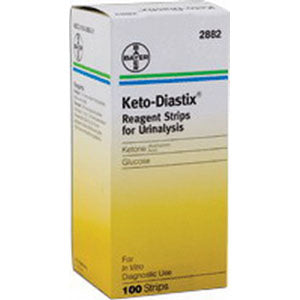 Keto-Diastix Reagent Test Strip (100 count) 1 Each