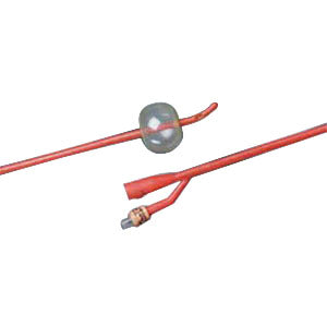BARDEX LUBRICATH Tiemann 2-Way Specialty Foley Catheter 22 Fr 5 cc 1 Each