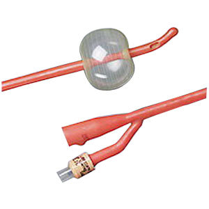 BARDEX Infection Control Tiemann 2-Way Specialty Foley Catheter 14 Fr 30 cc 1 Each