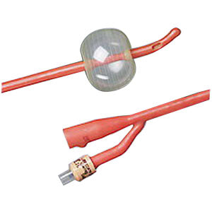 BARDEX Infection Control Tiemann 2-Way Specialty Foley Catheter 16 Fr 30 cc 1 Each