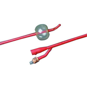 BARDEX Infection Control Tiemann 2-Way Specialty Foley Catheter 22 Fr 30 cc 1 Each