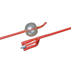 LUBRICATH Alcock 3-Way Latex Foley Catheter 22 Fr 30 cc 1 Each