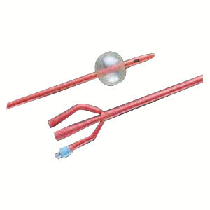 BARDEX Infection Control 3-Way Foley Catheter 20 Fr 30 cc 1 Each