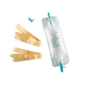 Dispoz-a-Bag Leg Bag with Rubber Cap Valve and Latex Straps, 9 oz. 1 Each