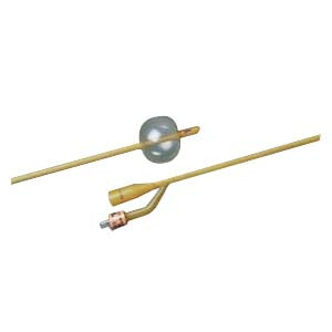 BARDEX LUBRICATH Hematuria Coude 3-Way Latex Foley Catheter 20 Fr 30 cc 1 Each