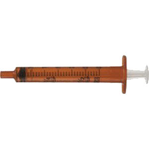 Oral Syringe with Tip Cap 5 mL, Amber (500 count) 500 Case