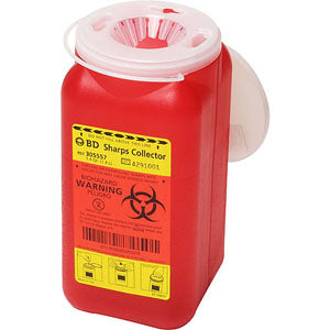 Sharps Collector, 8 Qt, Nestable with Funnel Top 1 Each