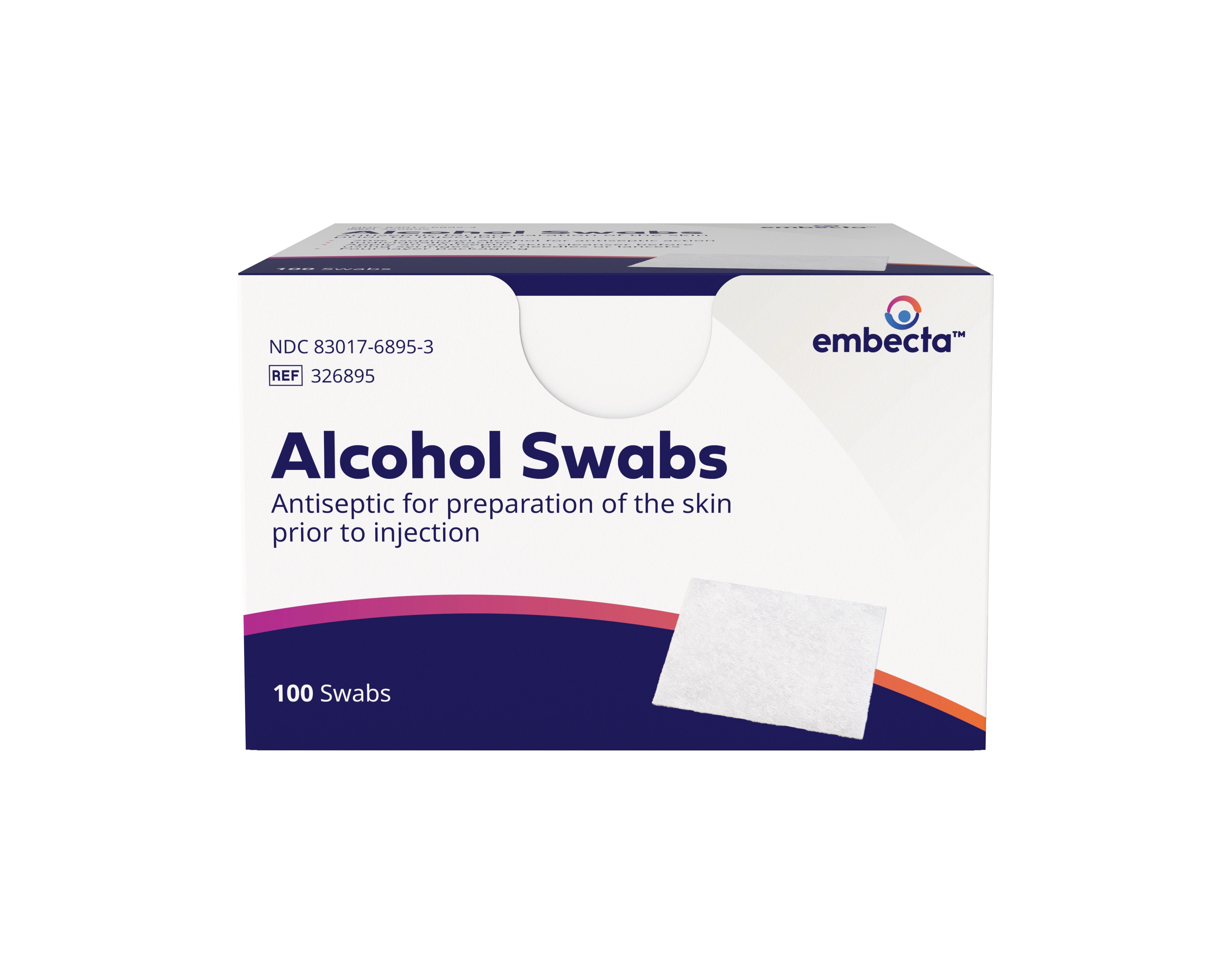 Alcohol Swab, Foil Wrapped  (100 count) 100 Box