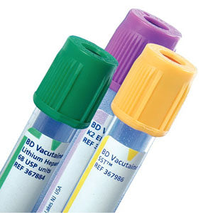 BD Vacutainer Tube, Gold BD Hemogard Closure, 13 x 100mm x 5.0mL 100 Box