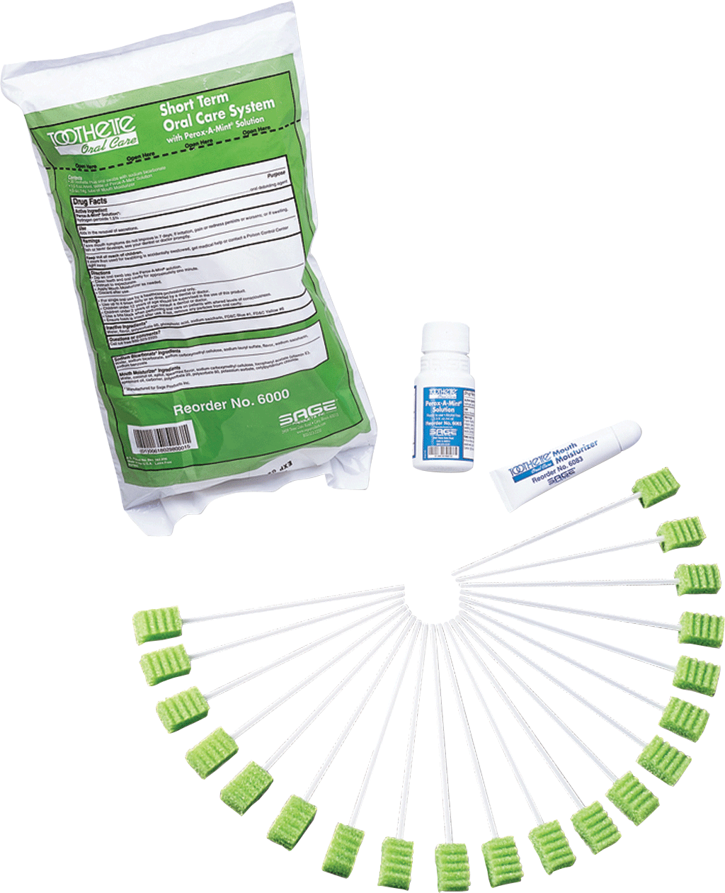 Short Term Swab System with Perox-A-Mint Solution, 44 mL Bottle 1 Each