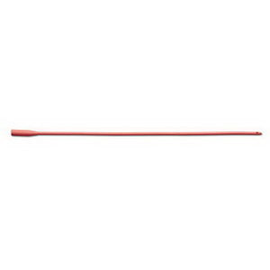 Smooth Tip Red Rubber Intermittent Catheter 18 Fr 16" 1 Each