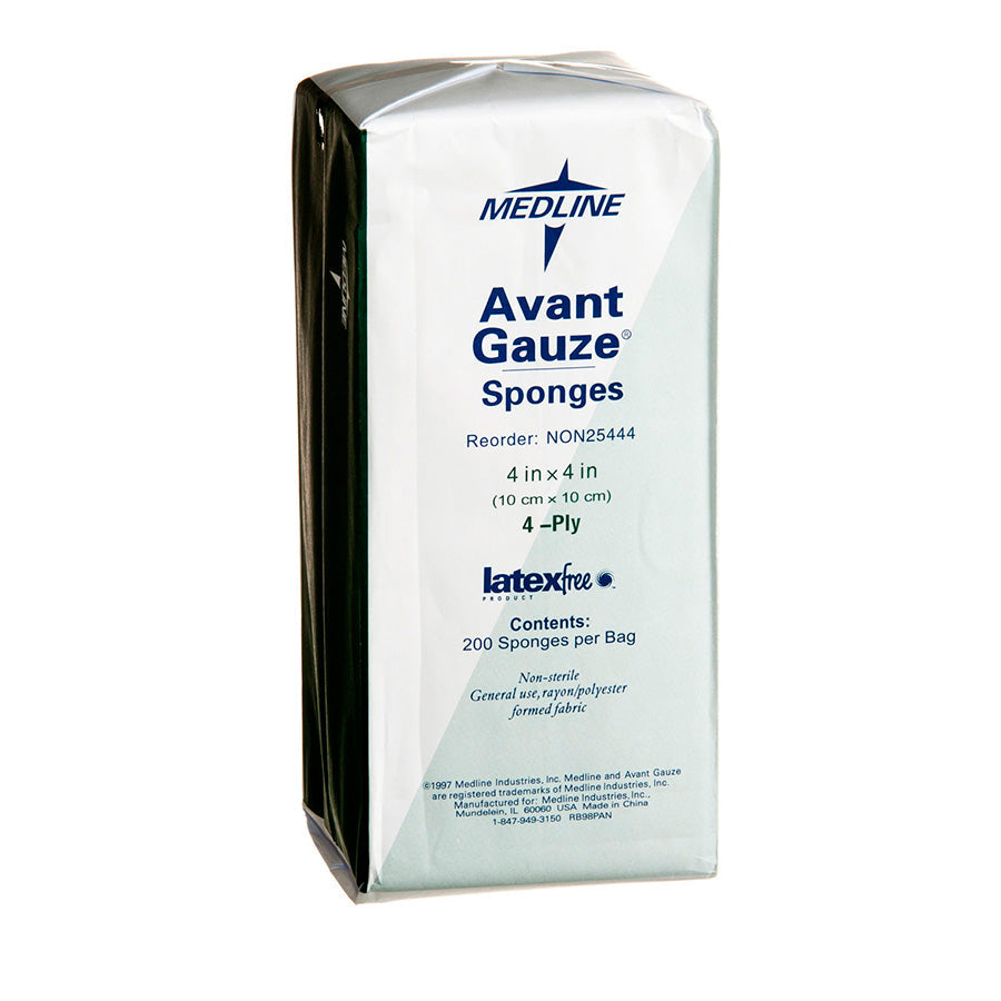 Avant Non-Sterile Non-Woven Gauze Sponge 4" x 4", 4-Ply 200 Pack