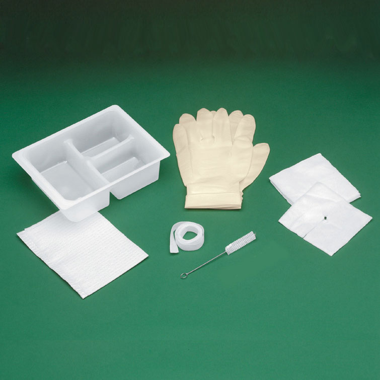 Basic Tracheostomy Clean and Care Tray 4" x 4" 1 Each