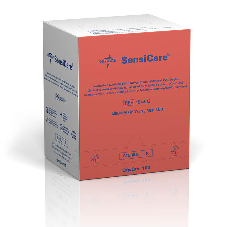 SensiCare Sterile Powder-Free Stretch Vinyl Exam Glove Medium 1 Each
