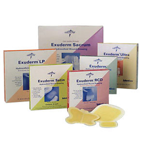 Exuderm Low Profile Colloidal Hydrocolloid Dressing 4" x 4" 1 Each