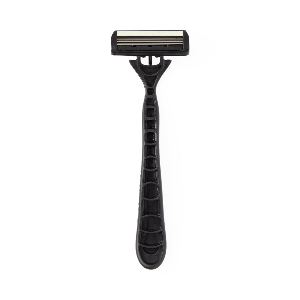 Medline Triple-Blade Facial Razors with Lubrication Strip 10 Box