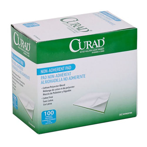 Curad Non-Stick Pad, 2" x 3" 10 Box