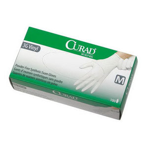 CURAD Non-Sterile Powder-Free Textured Latex Exam Glove Large 100 Box