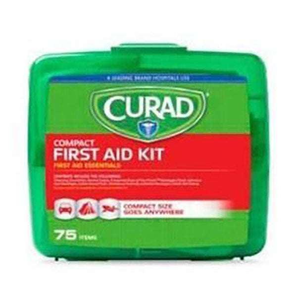 Curad Compact Portable First Aid Kit, 75 pc 1 Each