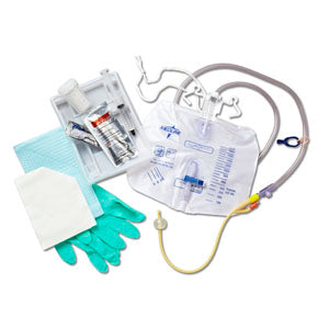 Silicone-Elastomer Coated Closed System Foley Catheter Tray 16 Fr 10 cc 1 Each
