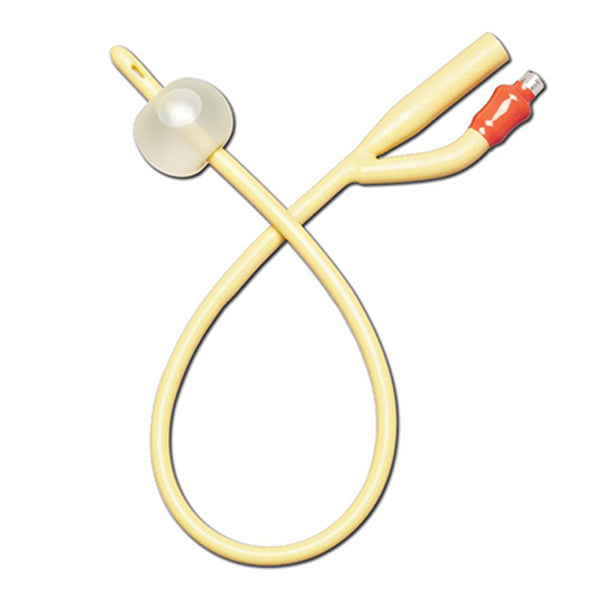Medline Silicone-Elastomer Coated Latex Foley Catheter with Coude Tip, 2-Way, 20 Fr, 10 mL 1 Each