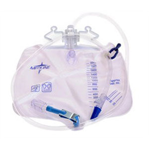 Urinary Drainage Bag with Anti-Reflux Tower and Metal Clamp 2,000 mL 1 Each