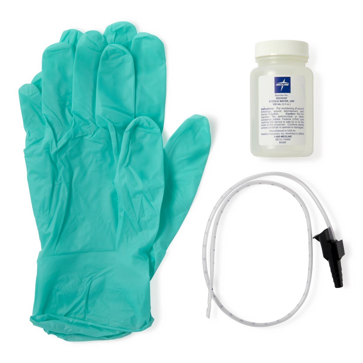 Suction Catheter Wet Kits with Water, 10 fr 1 Each