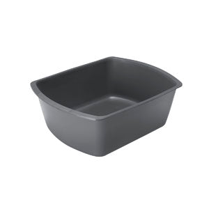 Rectangular Plastic Washbasin, Graphite 1 Each