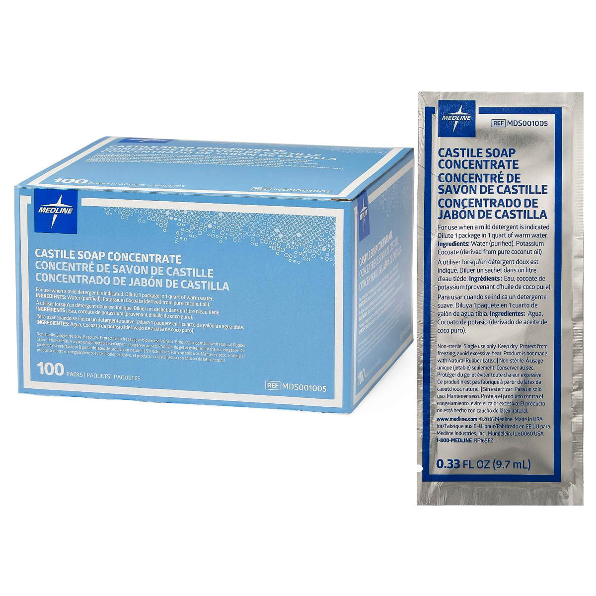 Castile Soap Concentrate Packet  9 cc 1 Each