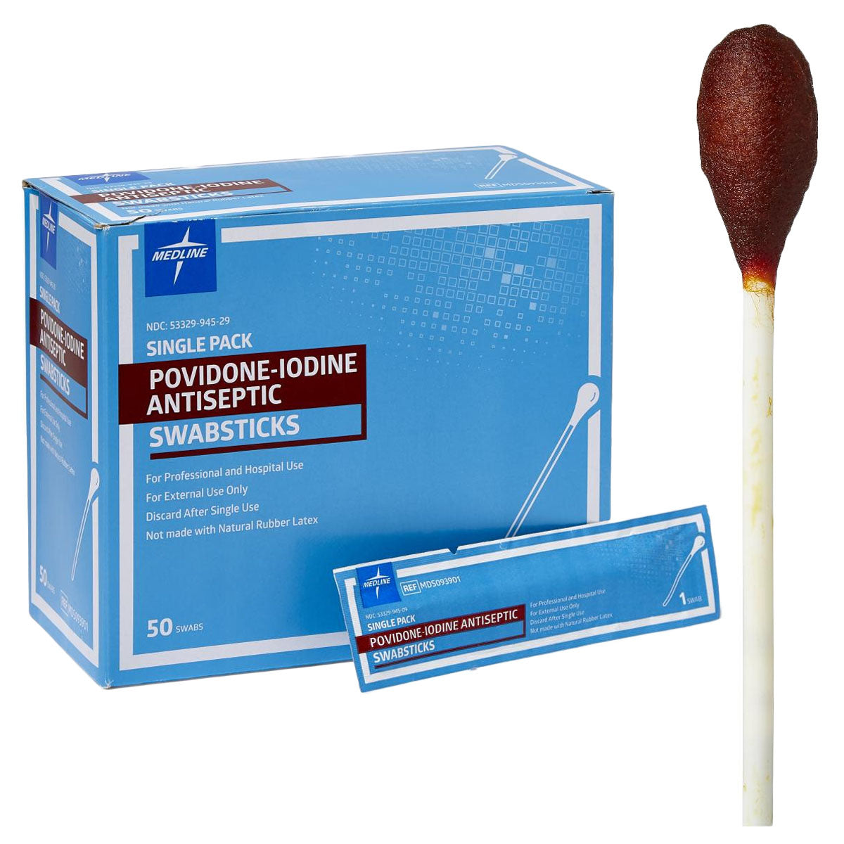 Povidone Iodine 10% USP Swabstick - NC 1 Each