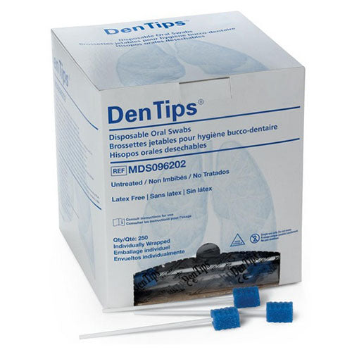 Dentips Disposable Oral Swab, Blue