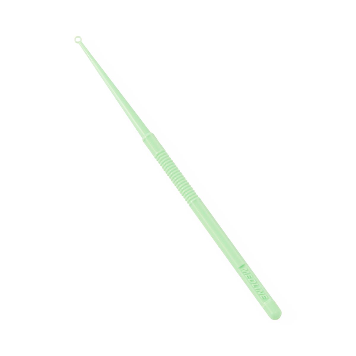 Medline Disposable Ear Curette, Circle Loop, Green, 3mm 1 Each