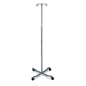 Standard IV Pole with 2 Hooks and 4 Caster Large 18" 1 Each