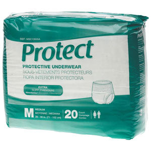 Protect Extra Protective Underwear, X-Large 56" - 68" 20 Pack