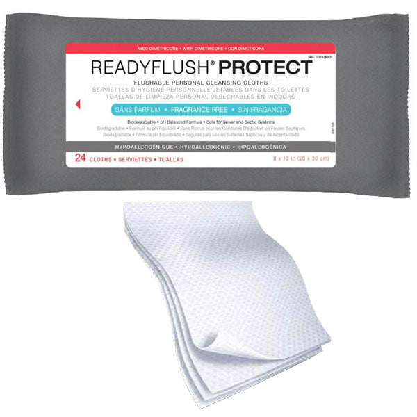 ReadyFlush Protect Biodegradable Flushable Wipes 1 Each