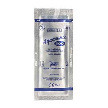 Aquasonic 100 Ultrasound Gel, 20g, Sterile 1 Each