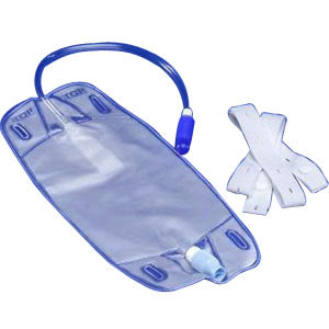 Dover Urine Leg Bag with Twist Valve and Straps, 17 oz. 1 Each