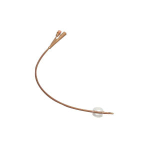 Dover Silver-Coated 2-Way Silicone Foley Catheter 22 Fr 30 cc 1 Each
