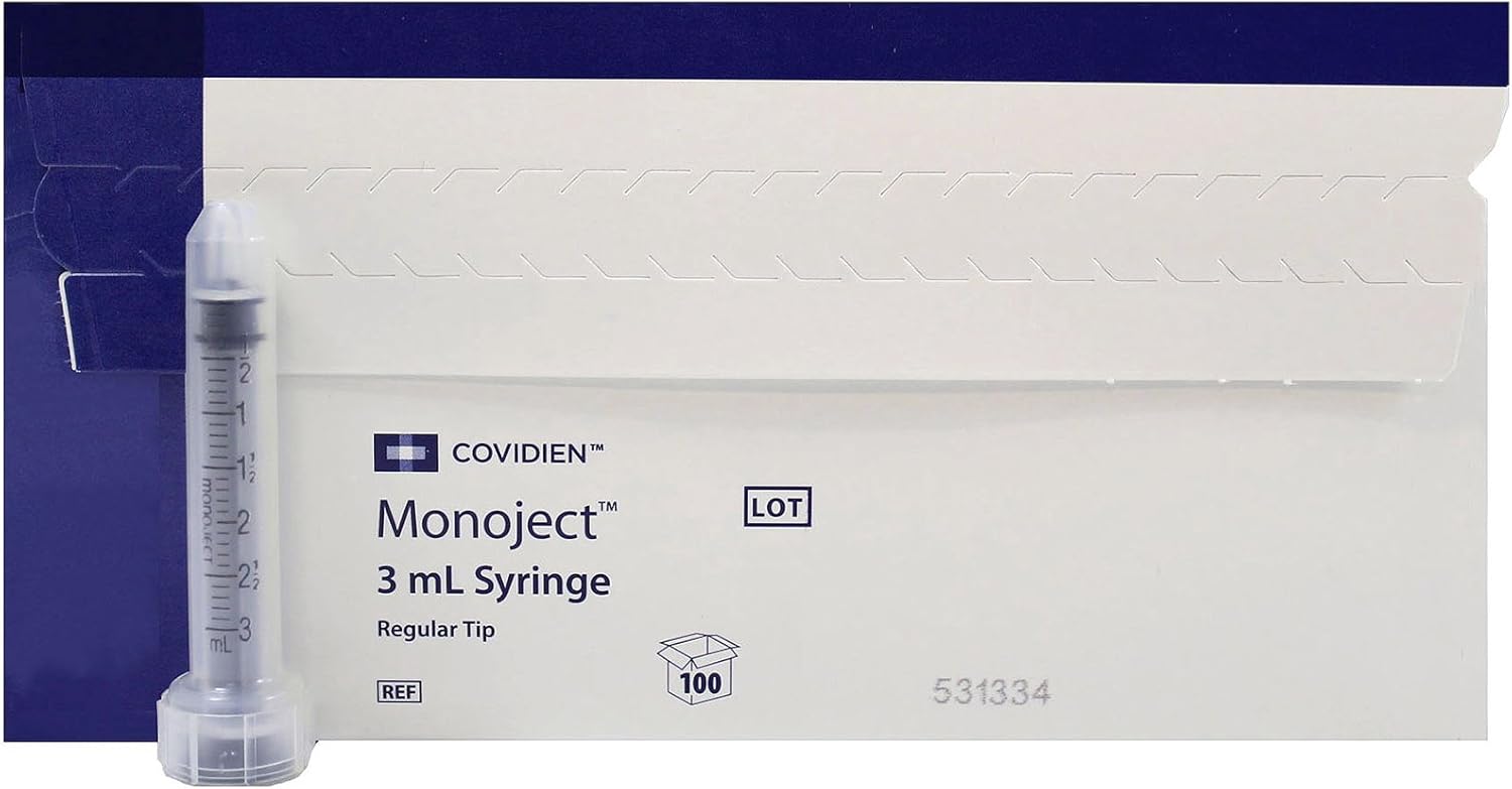 Monoject 3ml (CC) Syringe Only - Sterile - Rigid Hard