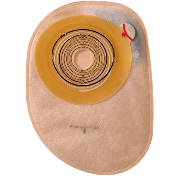 Assura 1-Piece Closed Pouch Oval Precut 1", Opaque 30 Box