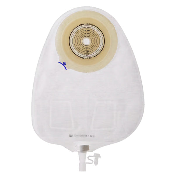 Assura 1-Piece Non-Convex Extra-Extended Wear Urostomy Pouch Cut-to-Fit 3/8" - 2-1/4" 10 Box