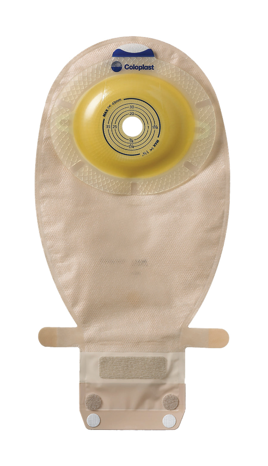 SenSura Xpro Wide Outlet Pre-Cut 1" Drainable Pouch With Filter, Maxi, Convex Light, Opaque 10 Box