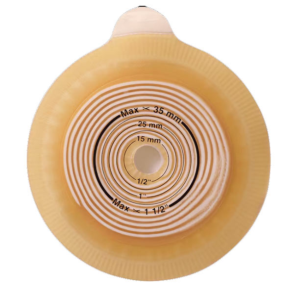 Assura 2-Piece Cut-to-Fit Flat Standard Wear Pediatric Skin Barrier 3/8" - 1-3/8" 5 Box