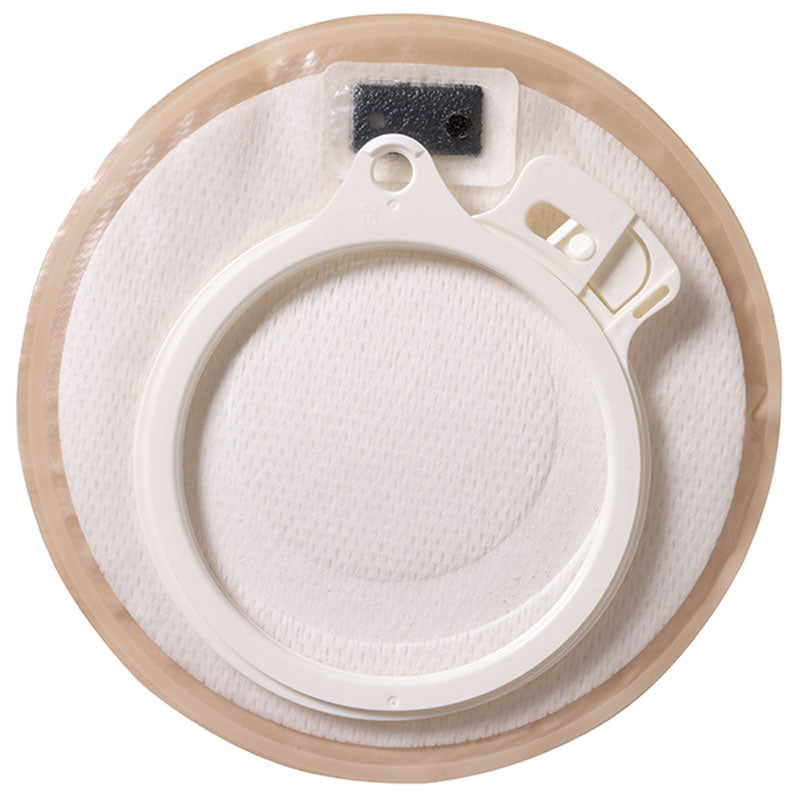 Assura Stoma Cap with Skin Barrier and Filter 1/2" - 1-3/4" Stoma Opening, 2", Opaque, Secure Locking System 30 Box