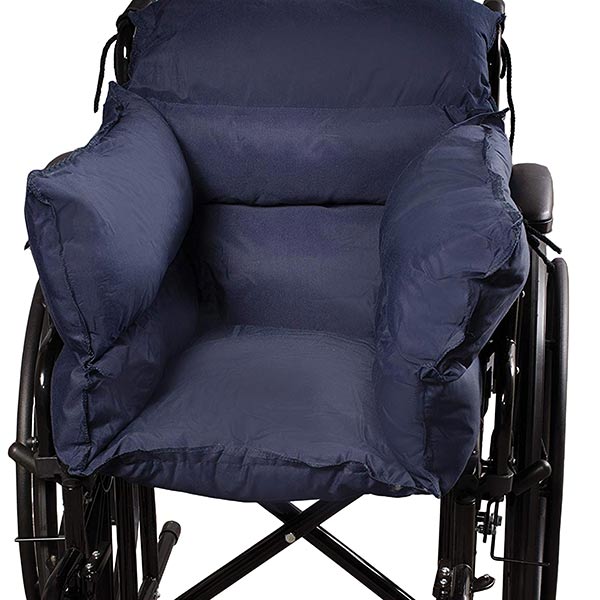 Wheelchair Comfort Cushion Liner, Navy, Seat 16" x 16" 1 Each
