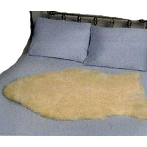 Natural Sheepskin, 100% Natural Wool,8 To 9 Sq Ft. 1 Each