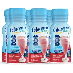 Glucerna Shake Ready-to-Drink Creamy Strawberry with Carb Steady 8 oz/237mL Bottle