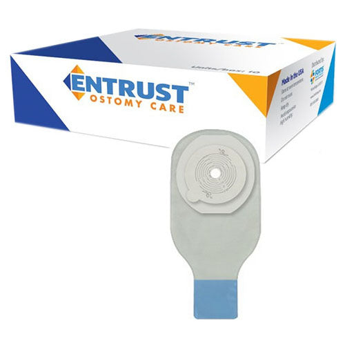 Entrust 1 Piece 2", Transparent, Extended Wear, 12", Drainable, Dual HC 10 Box